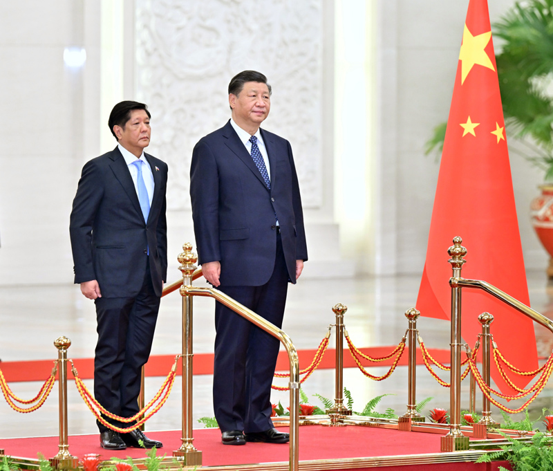 习近平同菲律宾总统马科斯举行会谈 习近平同菲律宾总统马科斯举行会谈