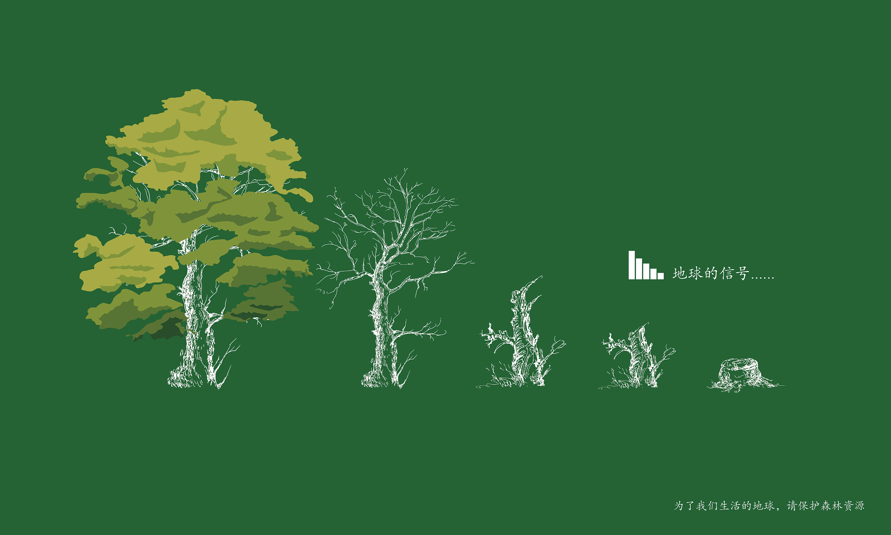 关爱地球森林资源公益广告