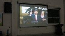 生态工程与旅游系组织一、二年级学生观看政论专题片