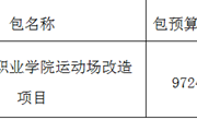 河南林业职业学院运动场改造项目竞争性磋商公告
