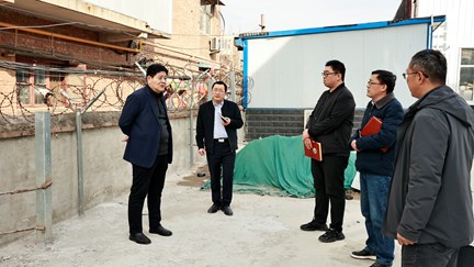 党委书记李书民带队开展春节前校园安全大检查