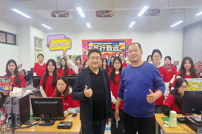 暖心慰问鼓干劲 校企协同育英才 商务学院领导慰问“双十一”实习学子